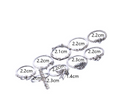 Bird Bee Crown Crown Diamond Branch Diamond Devil's Eye Ring Nine Piece Joint Ring