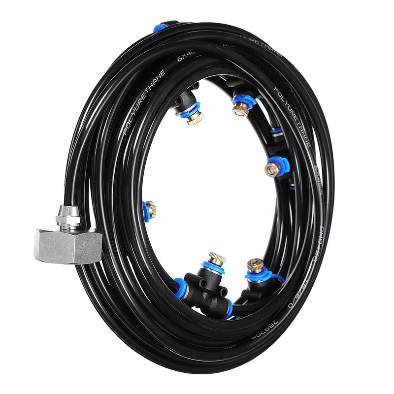 20M+3M Outdoor Mist Coolant System Water Sprinkler Garden Patio Mister Cooling Spray Kits Micro Irrigation Set With 36 Spray Nozzles