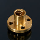 T8 600mm Stainless Steel Lead Screw Set with Mounted Ball Bearing and Shaft Coupling