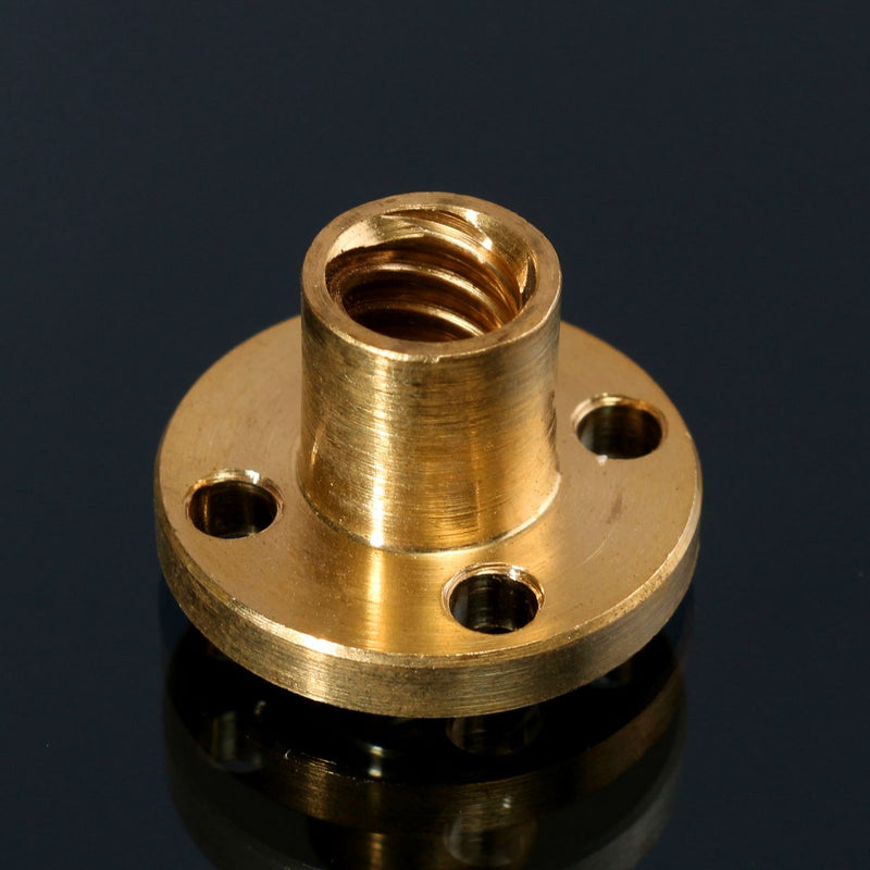 T8 600mm Stainless Steel Lead Screw Set with Mounted Ball Bearing and Shaft Coupling