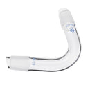 24/29 75 Degree Borosilicate Glass Distillation Adapter Connector Distilling Tube w/ Standard Ground Taper Inner Joints