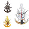 3D Anchor Helmsman Sailor Pirate Ship Mediterranean Style Wall Personality Clock
