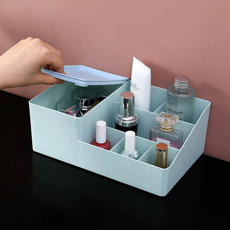 Japanese Style Cosmetics Storage Box Plastic Simple Clamshell Desktop Jewelry Organizer Box Lipstick Storage Box