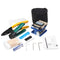 FTTH Splicing Splice Fiber Optic Stripping Tool Kits With Fiber Cleaver FC-6S