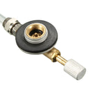 Outdoor Camping LP Gas Propane Refill Flat Cylinder Tank Coupler Adapter Valve