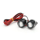 Pair Motorcycle LED Hawkeye Light Constant Mirror Mount Eagle Eye DRL Tail Lamp