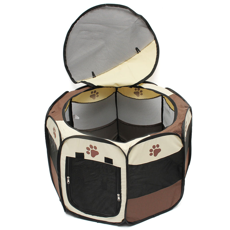 OxGord 45cm Pet Dog Cat Playpen Tent Portable Exercise Fence Kennel Cage Crate