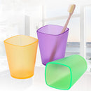 Honana WX Eco-friendly Japanese-style Thick Circular Cup Toothbrush Holder Cup Translucent