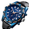 SKMEI 9189 Sports Luxury Leather Strap Luminous Waterproof Men Watch Quartz Watch