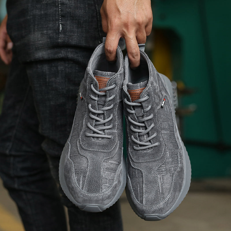 Anti-Smashing and Stab Safety Shoes with Steel Head for Autumn and Winter Labor Insurance Shoes Work Shoes