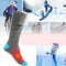 Outdoor Sports Bike Skiing Socks Rechargeable Battery Electric Heated Socks Winter Boot Feet Warmer