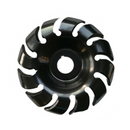 Drillpro Manganese Steel 90mm 12 Teeth Wood Carving Disc 16mm Bore Grinder Shaping Disc for 100 115 Angle Grinder Woodworking