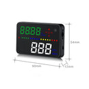 A300 Car 3.5" HUD Digital Head-Up Display Multifunction OBD Alarm Speedometer Overspeed
