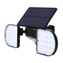 56 LED Solar Dual Head Motion Sensor Light Outdoor Garden Adjustable Spotlight
