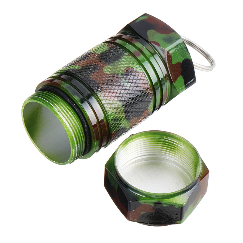 Mini Holder Box Outdoor Waterproof Box Sealed Pocket Container Keychain Case Bottle Stash Holder