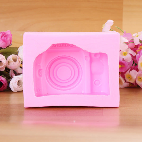 Camera Silicone Soap Mold Fondant Chocolate Clay Mould Creative Baking Tools