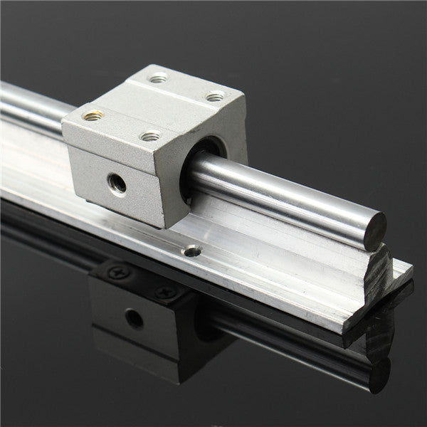 SBR10 L400mm Axis Linear Track Rails Shaft With 2pcs SBR10UU Block Bearing