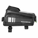 ROCKBROS 017-2 1L Bike Bag Bicycle Front Tube Bag Waterproof Portable Cycling Storage Bag Phone Touch Screen Bag
