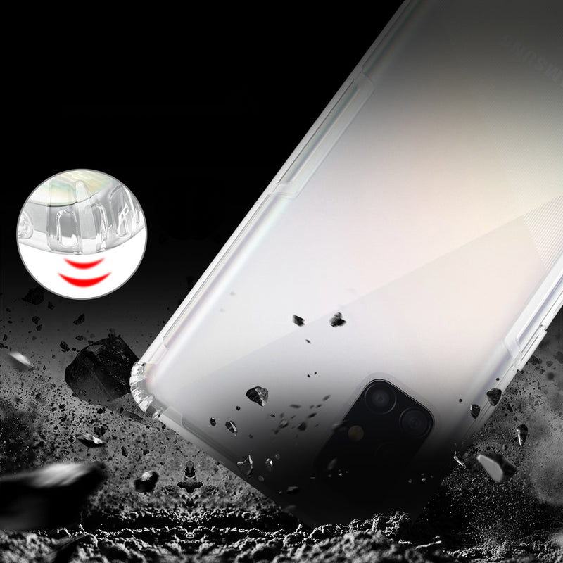 NILLKIN Bumpers Crystal Clear Transparent Shockproof Soft TPU Protective Case for Samsung Galaxy A51 2019