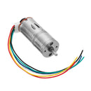 Machifit 25GA370 DC 12V Micro Gear Reduction Encoder Motor with Mounting Bracket and Wheel