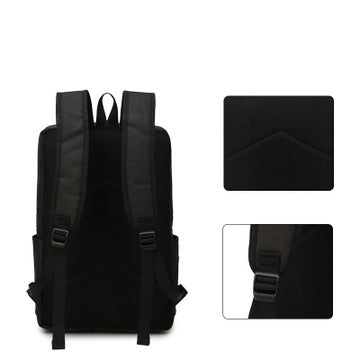 Men's Business Backpack 15.6-inch Waterproof Korean Fashion Style Sstudent Laptop Bag