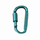 1Pcs Outdoor D Shape Carabiner Bottle Hanging Buckle Hook Keychain Screw Lock Aluminum Alloy