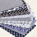 5PCS/Set 19.7'' Series Fabric Cotton Bundles Fat Quarters Polycotton Material Florals Gingham Spots Non Woven Fabric