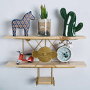 Geometric Iron Basket Wall Mount Rack Unit Shelf Storage Shelf Bracket Wall hanging rack Display Decor