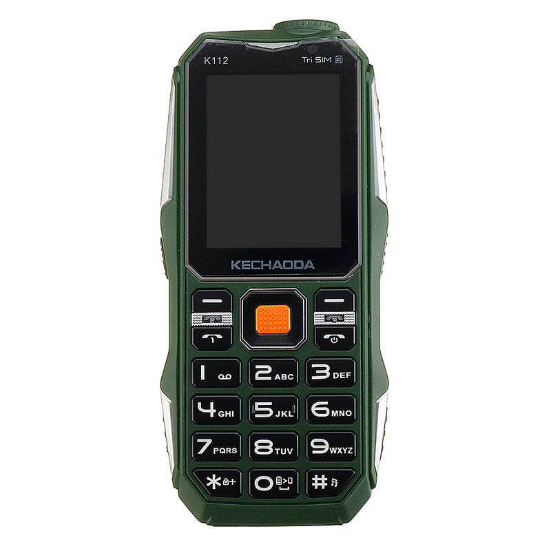 KECHAODA K112 2.4 Inch 3200mAh Power Bank With FM Flashlight Dual Camera 3 SIM Card 3 Standby Feature Phone