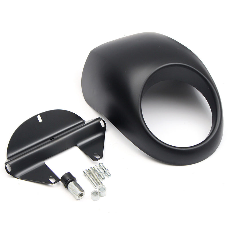 Front Cowl Fork Headlight Fairing Mask For Harley Sportster Dyna FX XL 883 1200