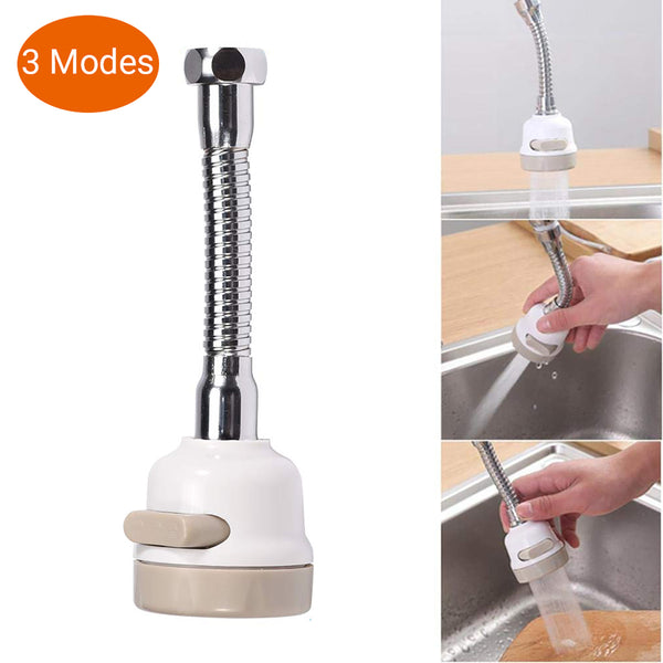 360 Rotatable Faucet Sprayer Attachment Kitchen Tap Head ABS Water Faucet Sprayer Splash Filter Nozzle Adapt for Kitchen Bathroom Faucet