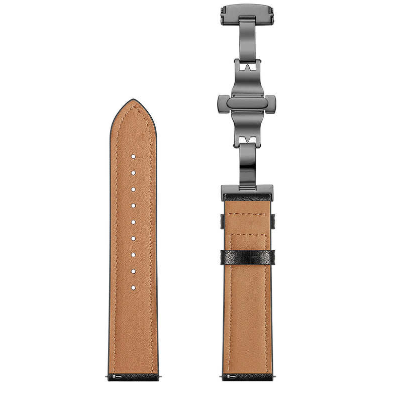 Top Layer Leather Watch Strap Watch Band for Xiaomi Amazfit 2