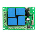 Geekcreit DC 12V 4CH Channel Wireless Remote Control Switch Learning Type Relay Control Module With