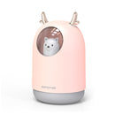 USB 300ml Bear Air Humidifier Mini Touch Induction Quiet Aroma Diffuser Colorful Light For Home Office Car