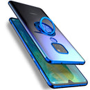 Bakeey Magnetic Car Holder Ring Holder Thin Color Plating Soft TPU Protective Case For Huawei Mate 20