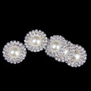 Crystal Bead Button Decoration DIY 25mm Flat back 5pcs Beige