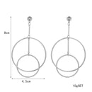 Trendy Hollow Hoop Earring Fashion Minimalism Long Earring Drop Sweet Jewerly For Women