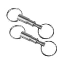 Detachable Dual Range Key Rings Keychain Quick Release 10pcs Belt Support H4C8