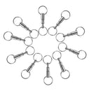 Detachable Dual Range Key Rings Keychain Quick Release 10pcs Belt Support H4C8
