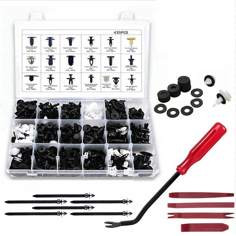 467Pcs Rivet Fasteners Retainer Push Pin Car Body Bumper Rivet Trim Moulding Retainer Clip Tools Kit
