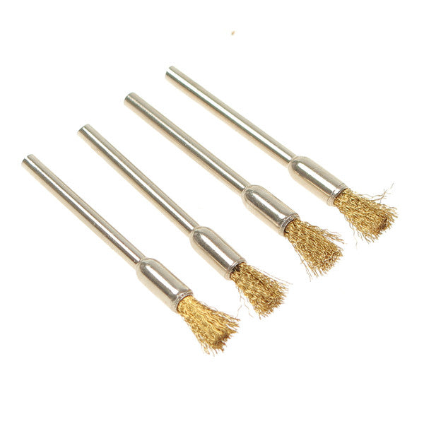 32pcs Wire Steel Brass Brushes Polishing Brush Wheels Set for Dremel Rotary Tool
