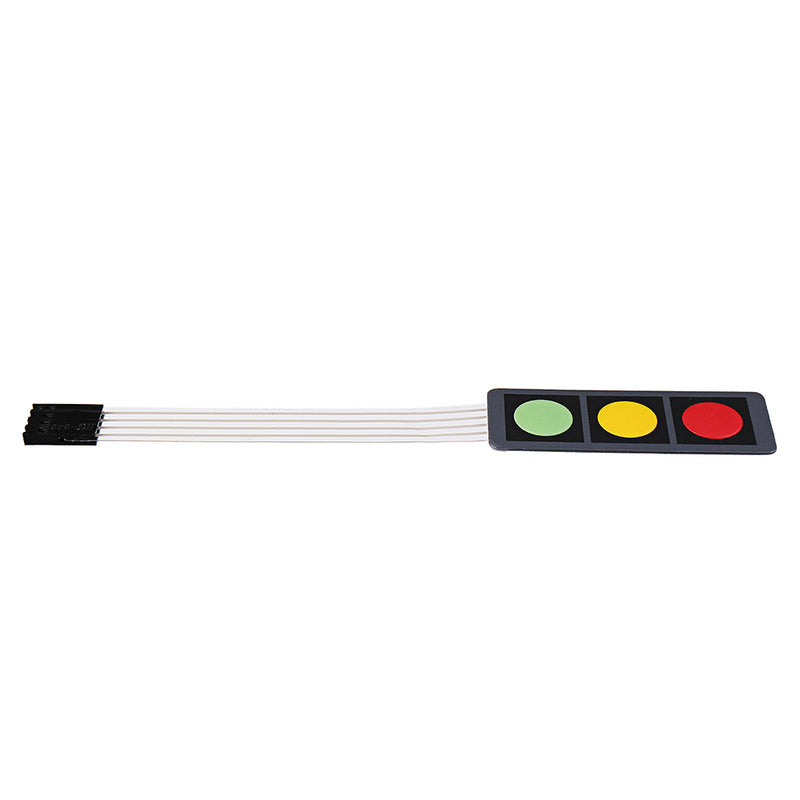 5Pcs 3Key Press Film Switch Module Single Chip Microcomputer Extended Keyboard Electronic Switch Module