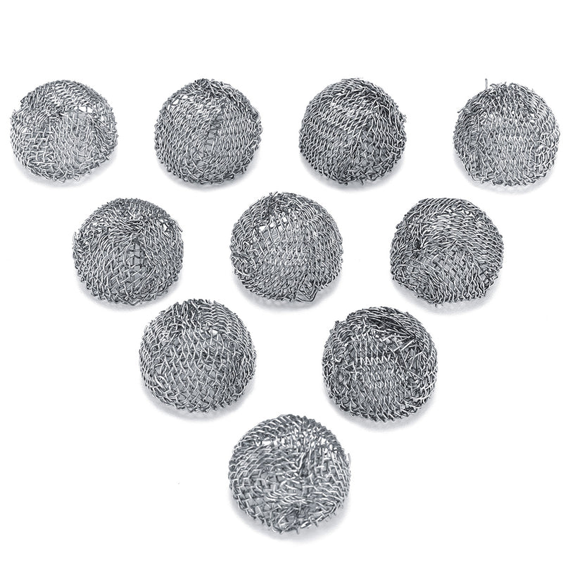 10Pcs Pipe Screen Filter Ball Combustion-supporting  Reticular Ball Replacement Tools Kit