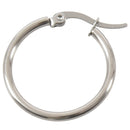 3 pairs 15mm 20mm 25mm Stainless Steel Hoop Huggies Earrings Set Woman