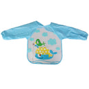 Oceans whale baby long sleeve Waterproof Bibs Blue V3U8