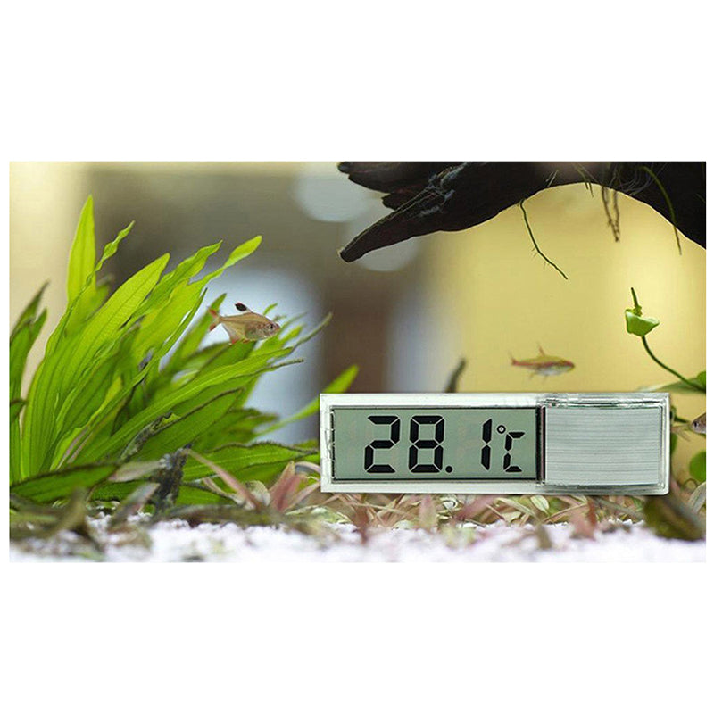 Mini Transparent Digital Thermometer LED Temperature Meter for Aquarium