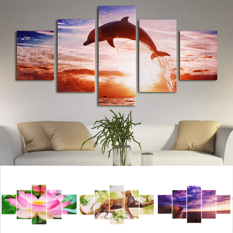 Modern Unframed Painting Decorative Wall Sticker Mounted Picture Home Decor