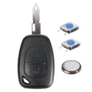 2 Button Remote Control Key Case Battery Replacement Kit For Vauxhall Vivar