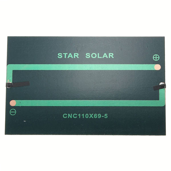 1.25W 5V 250MA Black solar panel J4R1