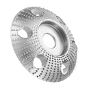 Drillpro 85mm Tungsten Carbide See Through Wood Shaping Disc Carving Disc with Hole 16mm Bore Sanding Grinder Wheel for 100 115 Angle Grinder